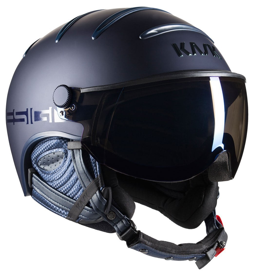 kask casco con visiera intercambiabile. Comodo e caldo per